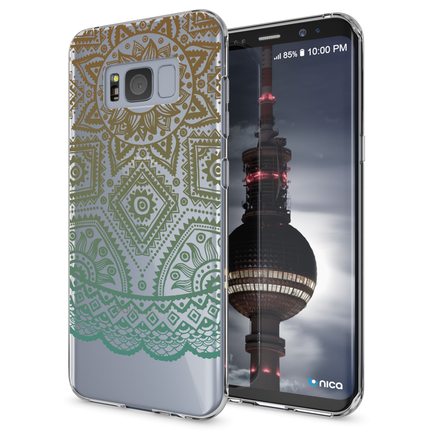 NALIA Motiv Silikon Hülle, Backcover, Mehrfarbig Galaxy S8 Plus, Samsung