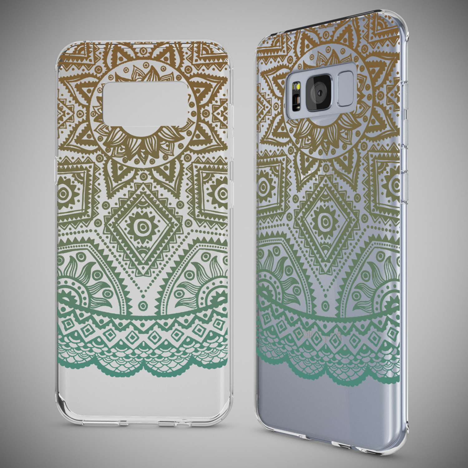NALIA Motiv Silikon Hülle, Backcover, Mehrfarbig Galaxy S8 Plus, Samsung