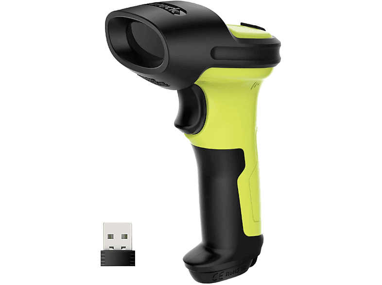 Tagen INATECK 35 Barcode Scannen, Barcode Scanner Reichweite, schnelles Wireless Dauerbetrieb Scanner 15 2.4 GHz, m