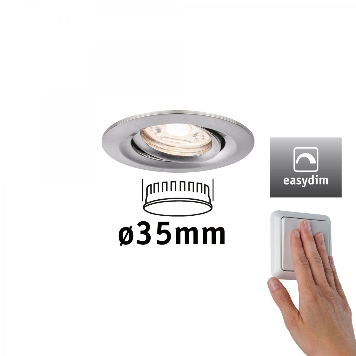 PAULMANN LICHT Einbauleuchte Nova LED mini Plus Warmweiß