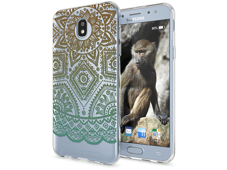 NALIA Motiv Silikon Hülle, Backcover, Galaxy J5 (2017), Mehrfarbig Samsung
