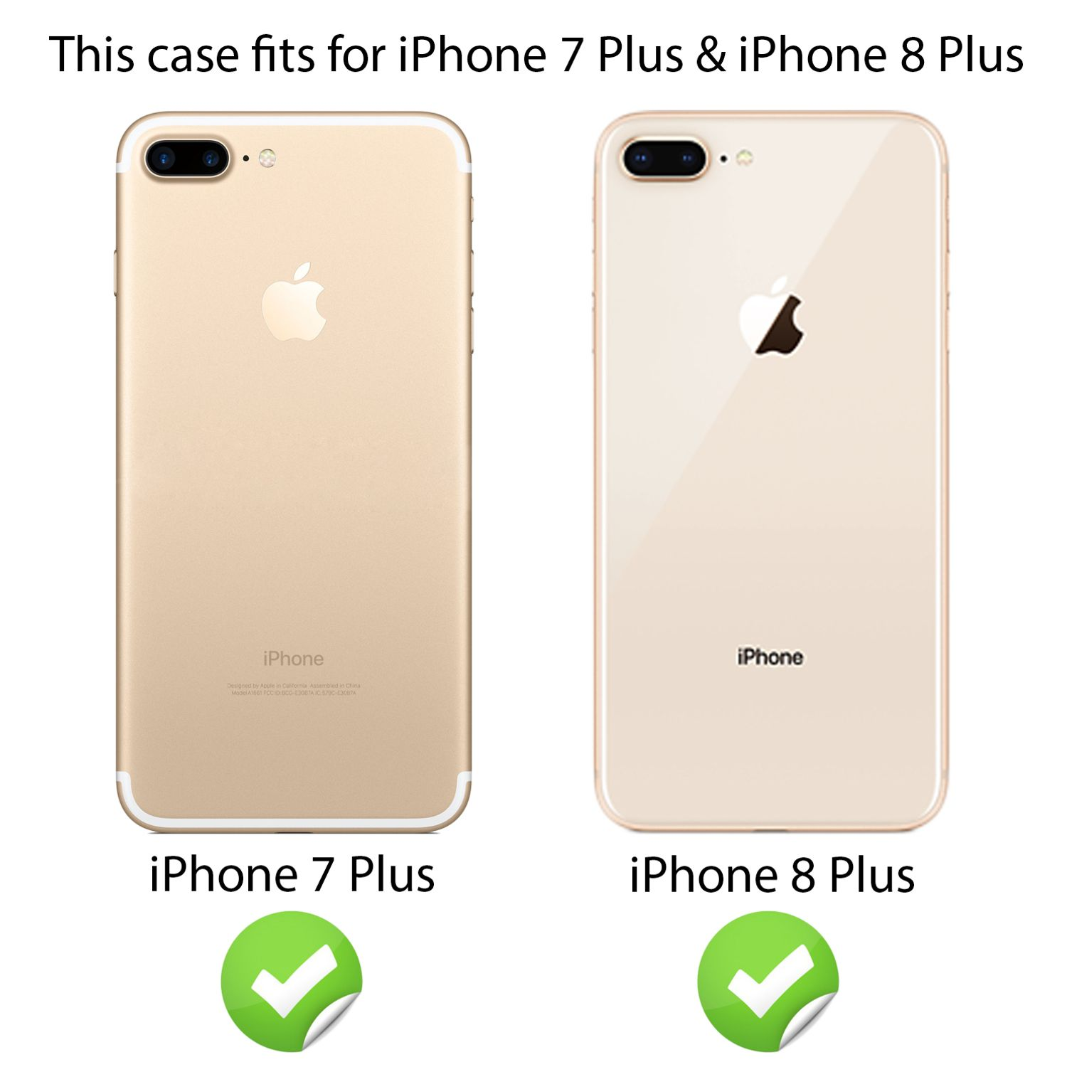 Deux iPhones côte à côte. Celui de gauche est l'iPhone 7 Plus, celui de droite est l'iPhone 8 Plus.