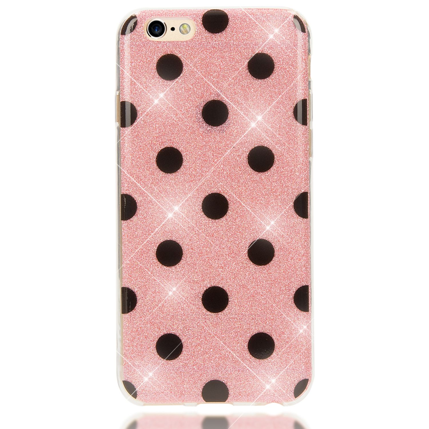 Backcover, Apple, 6s, Punkte Rosa iPhone iPhone Hülle, 6 NALIA