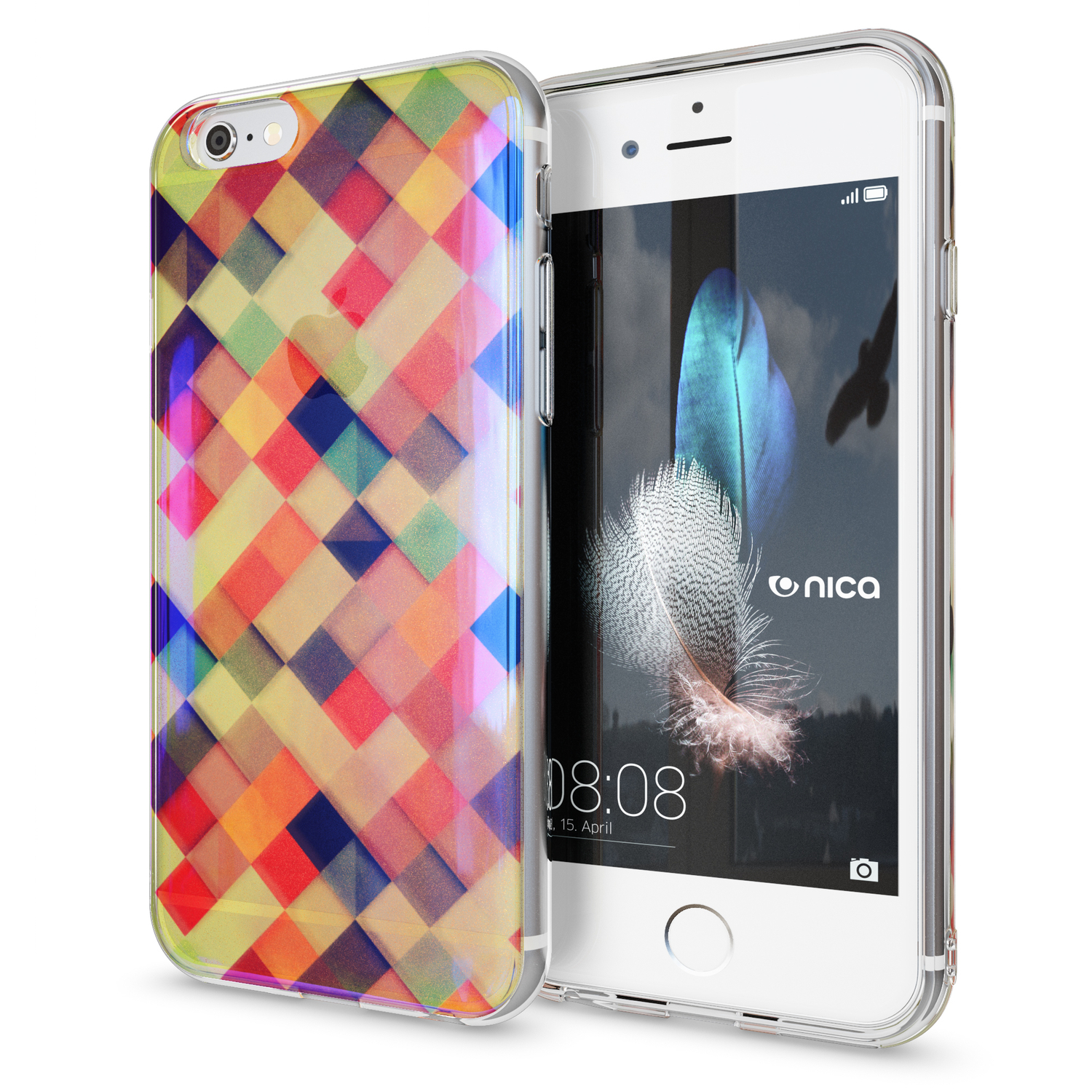 NALIA Silikon 6 iPhone iPhone 6s, Backcover, Hülle, Apple, Mehrfarbig