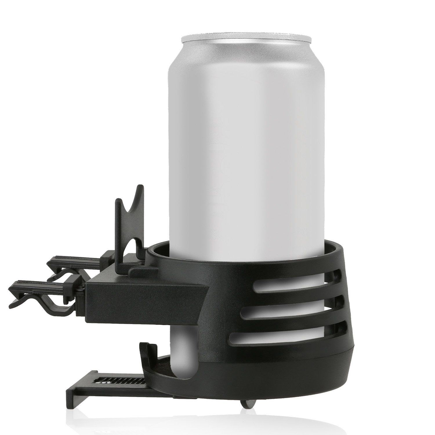 WICKED CHILI 2x I KFZ Auto Getränkehalter Halterung mit Lüftungsschlitz, Lüftung für Becherhalter I schwarz Flaschenhalter, Durchmesser Dosenhalter 5,3-7cm