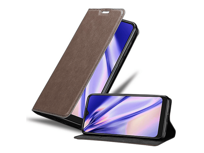 Custodia Libro Cadorabo Per Alcatel 1S 2020 – Pelle Finta Bruno Café, Portafoglio Con Slot Carte E Stand - 2