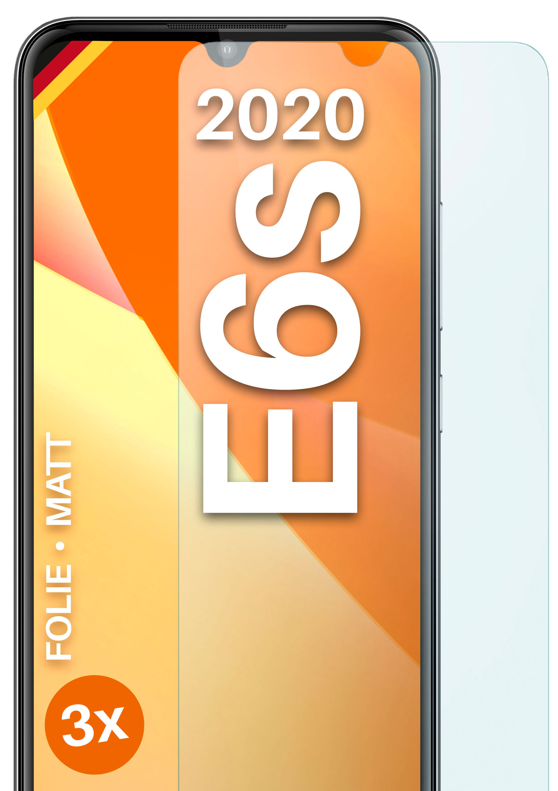 MOEX 3x Schutzfolie, matt Displayschutz(für (2020)/E6i) Motorola Moto E6s