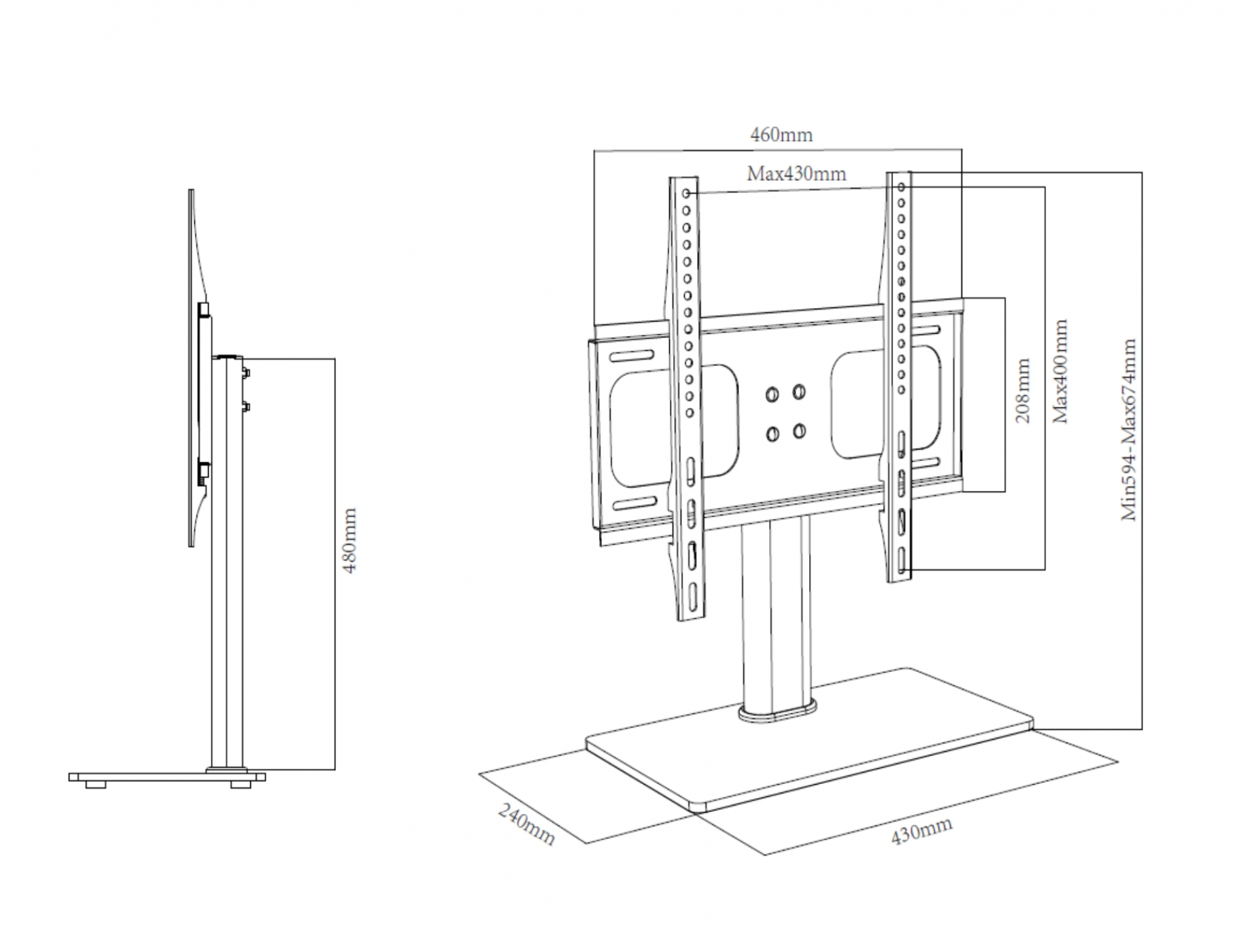 TV-Standfuß VCM913510 VCM