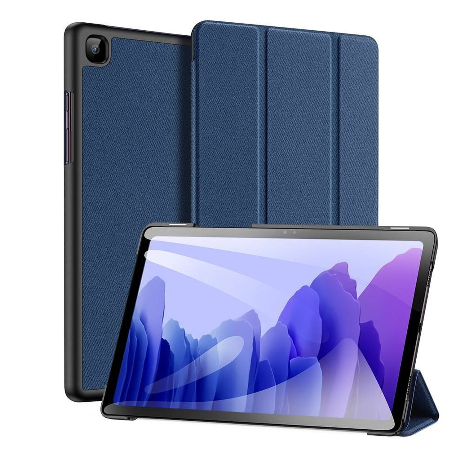 Tab für FE Blau Samsung S7 Tasche Tablethülle Kunstleder, (T730/T736B) Bookcover Galaxy Tablet COFI