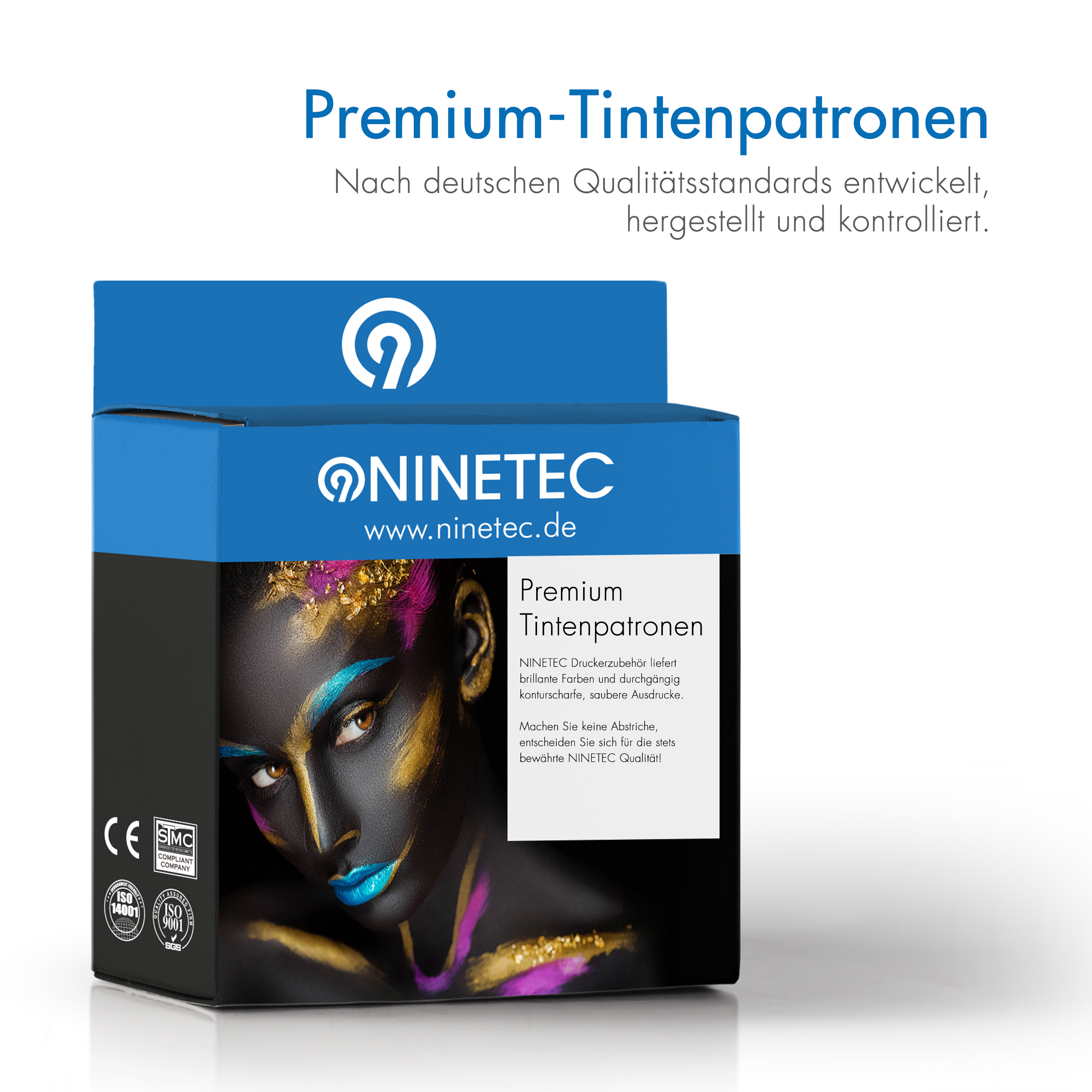 NINETEC 1 Patrone black ersetzt 903XL HP (T6M15AE) Tintenpatrone