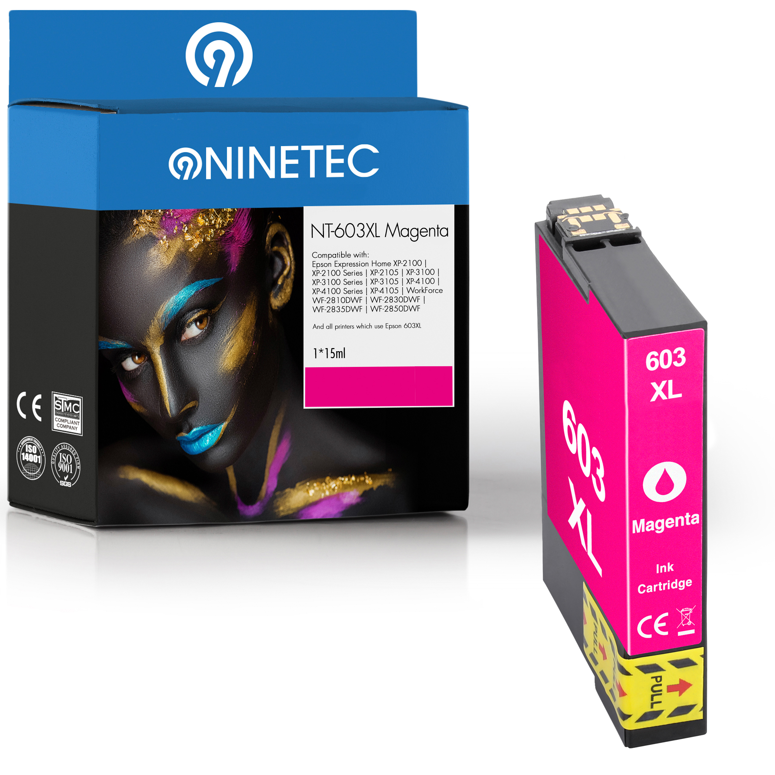 Patrone NINETEC 13 T Tintenpatronen 603XL magenta 1 Epson 03A34010) ersetzt (C