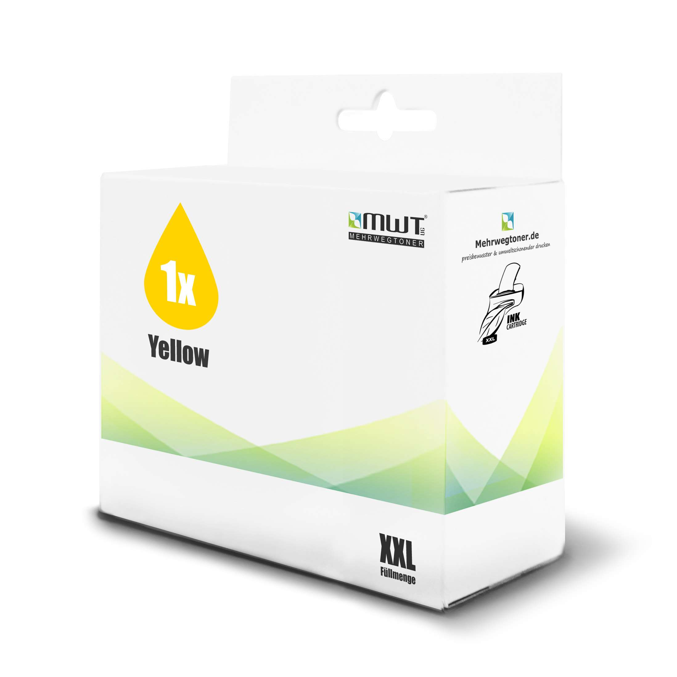 Tintenpatrone Lexmark 100XL MEHRWEGTONER 14N1095E Yellow ersetzt 14N1095E) (100XL / /