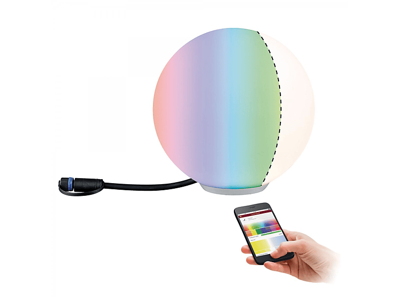 PAULMANN LICHT Plug & Shine Lichtobjekt Globe Lichtobjekt Farbwechsel RGBW|Tunable White