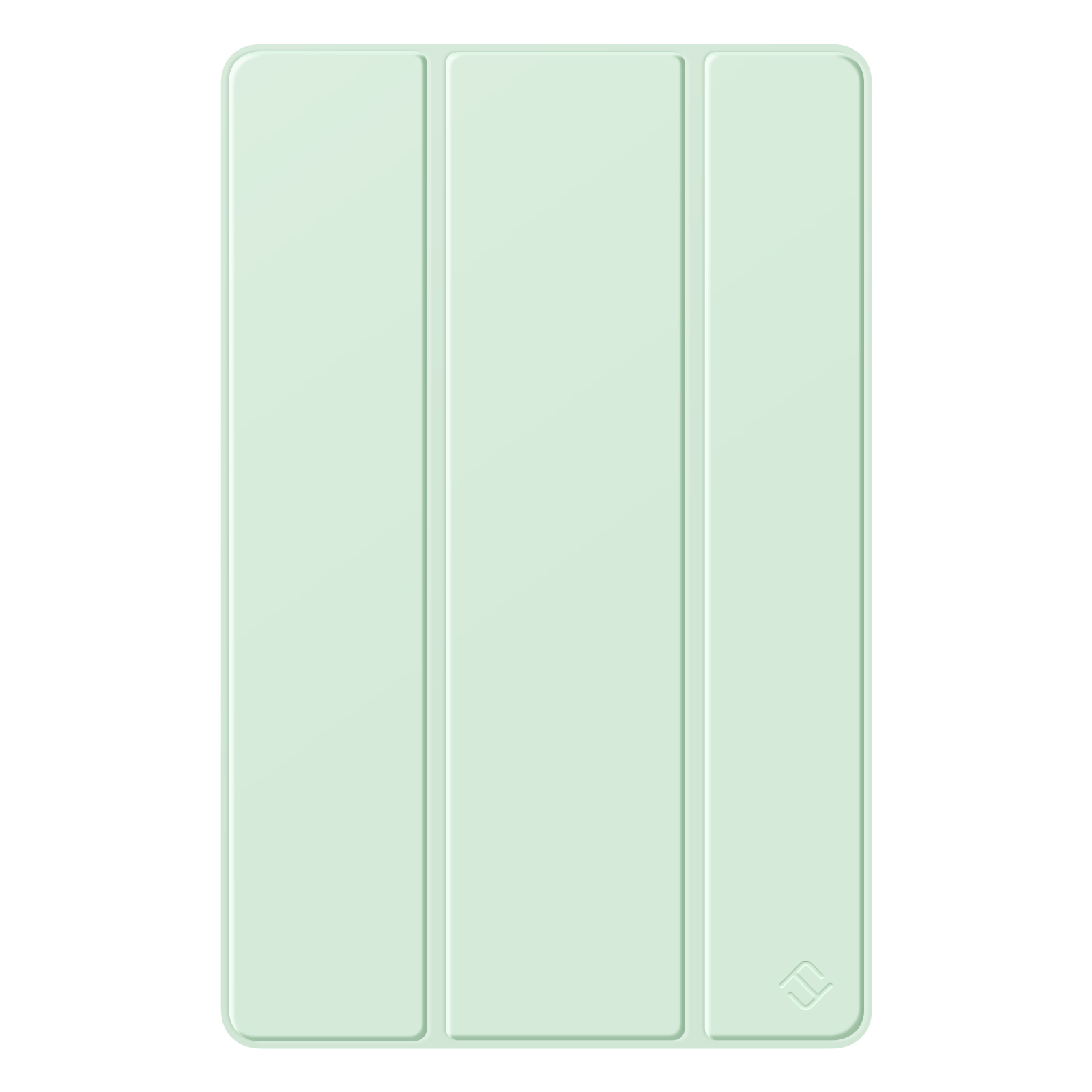 Minzgrüne Tablet-Hülle mit einfachem Design.