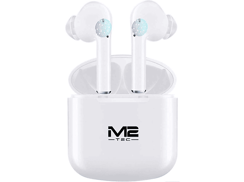 M2-TEC Kopfhörer, In-ear Kopfhörer Weiß Bluetooth