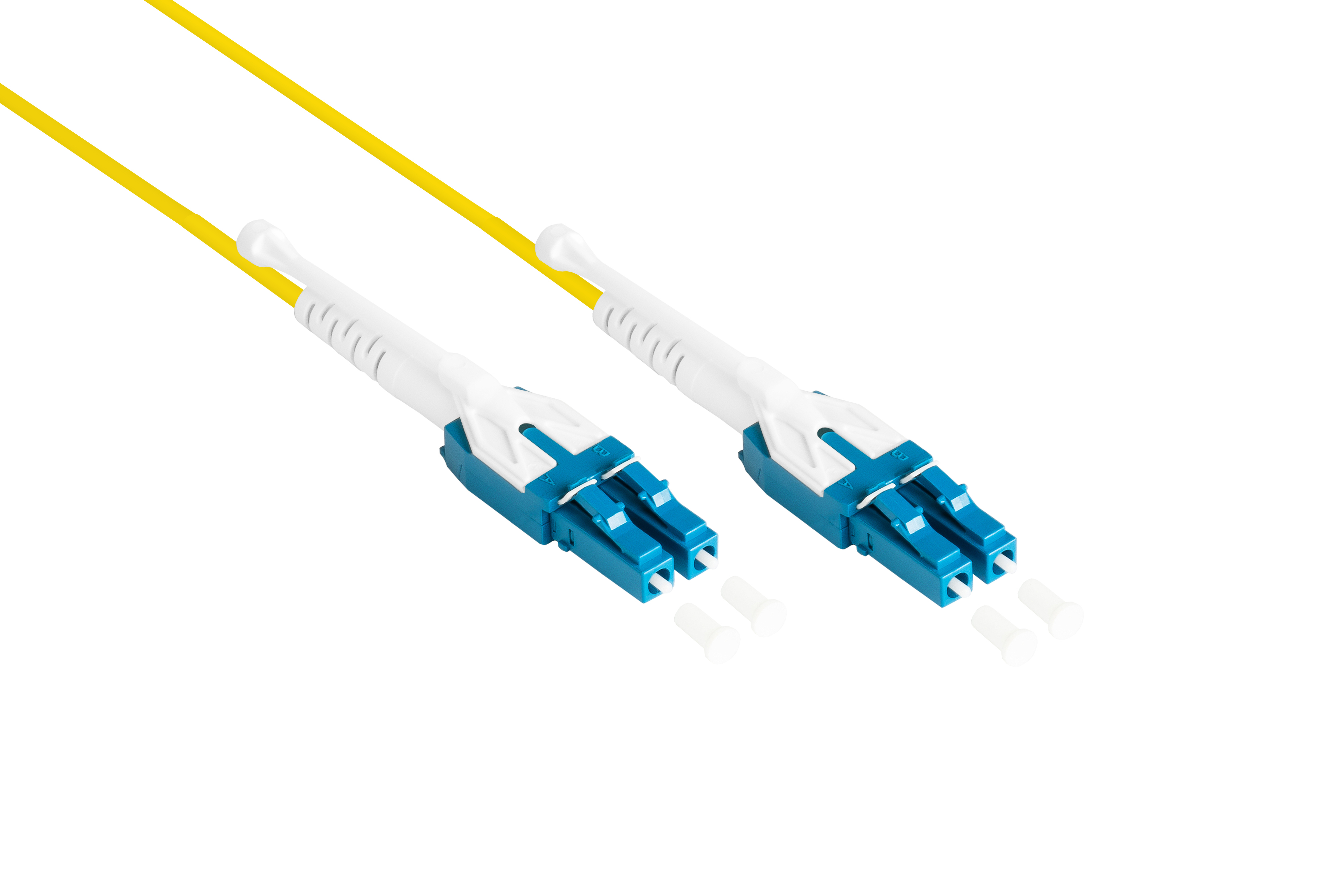 GOOD CONNECTIONS LWL Netzwerkkabel, Entriegelungslasche, Duplex LSZH, 9/125) m OS2 LC/LC, (Singlemode, UNIBOOT, 5