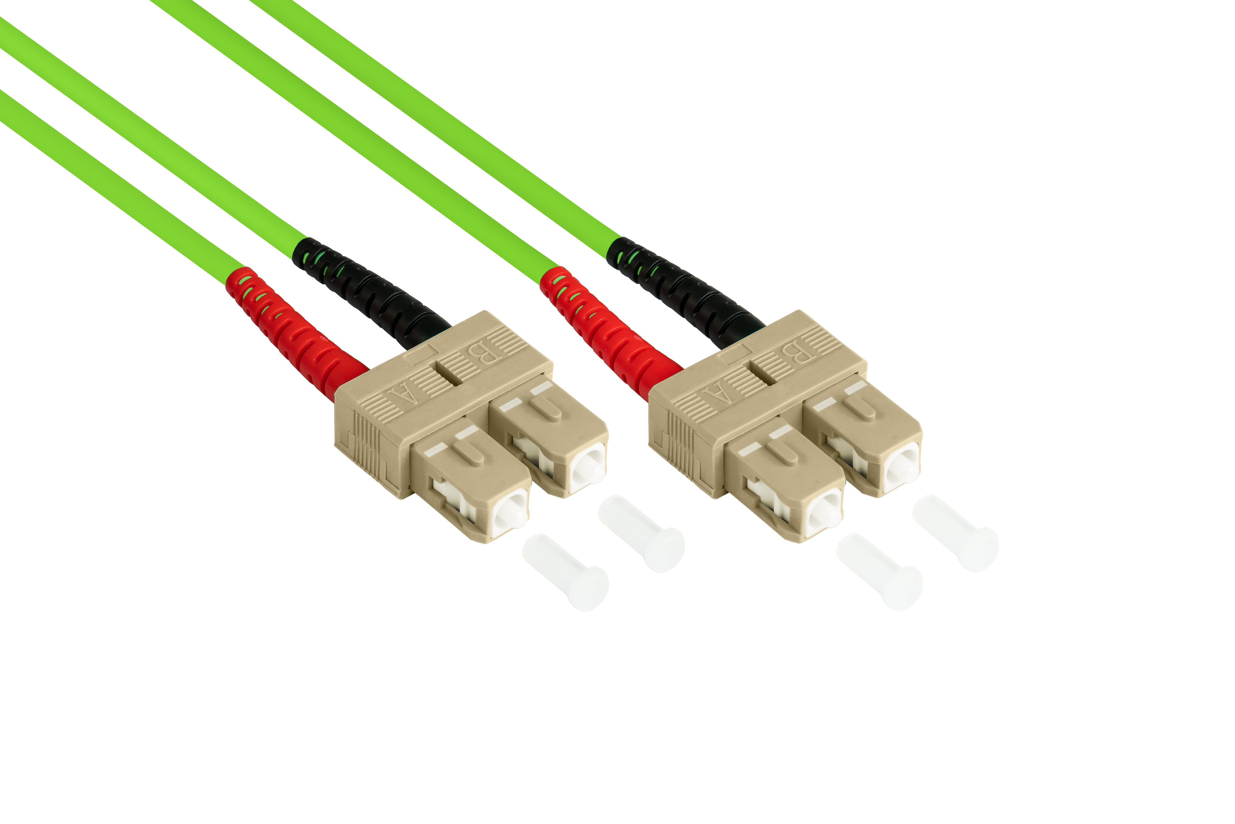 GOOD CONNECTIONS Netzwerkkabel, m 50/125) austauschbare OM5 LWL Duplex SC/SC, 5 Polarität, (Multimode, LSZH