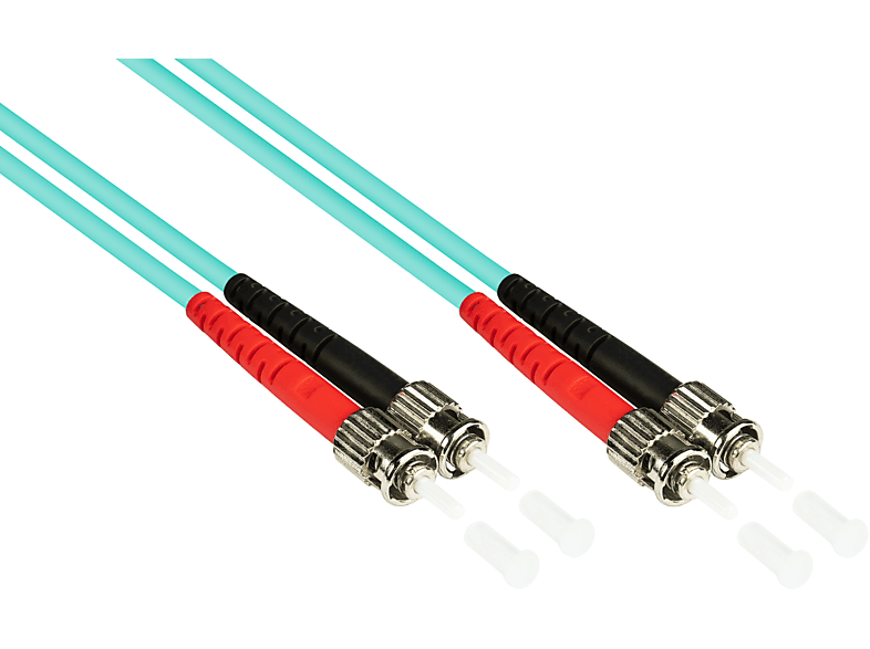 GOOD CONNECTIONS LWL LSZH, 1 OM3 Duplex 50/125) Netzwerkkabel, ST/ST, (Multimode, m