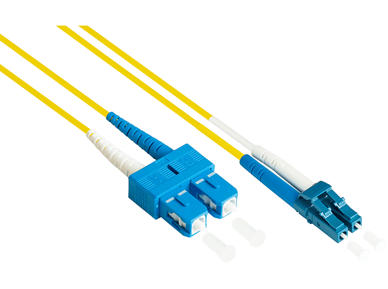 9/125) 2 OS2 Duplex Netzwerkkabel, LC/SC, LSZH, GOOD Polarität, (Singlemode, austauschbare m LWL CONNECTIONS