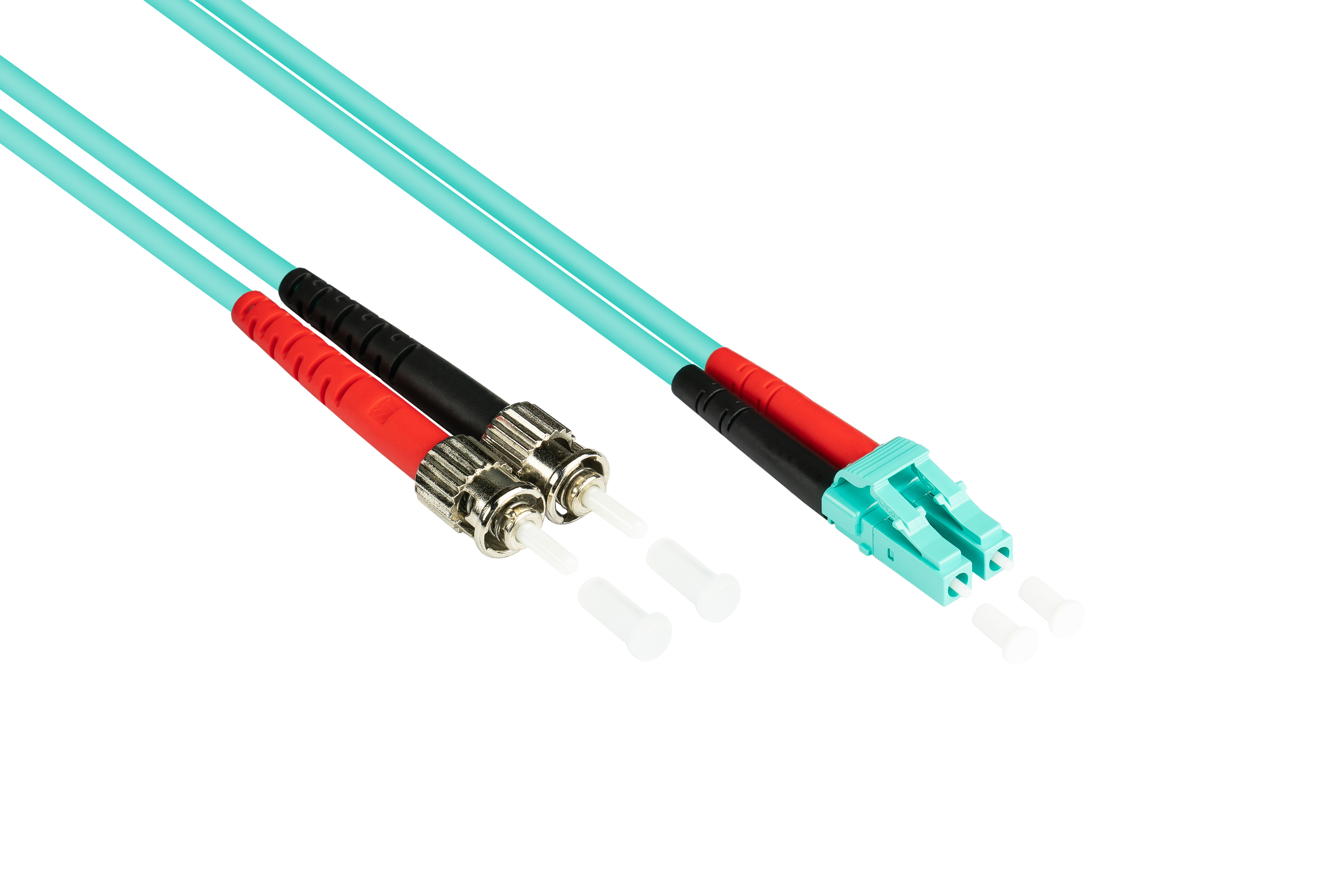 GOOD CONNECTIONS LSZH, LC/ST, 2 Polarität, LWL m Duplex OM3 austauschbare 50/125) (Multimode, Netzwerkkabel