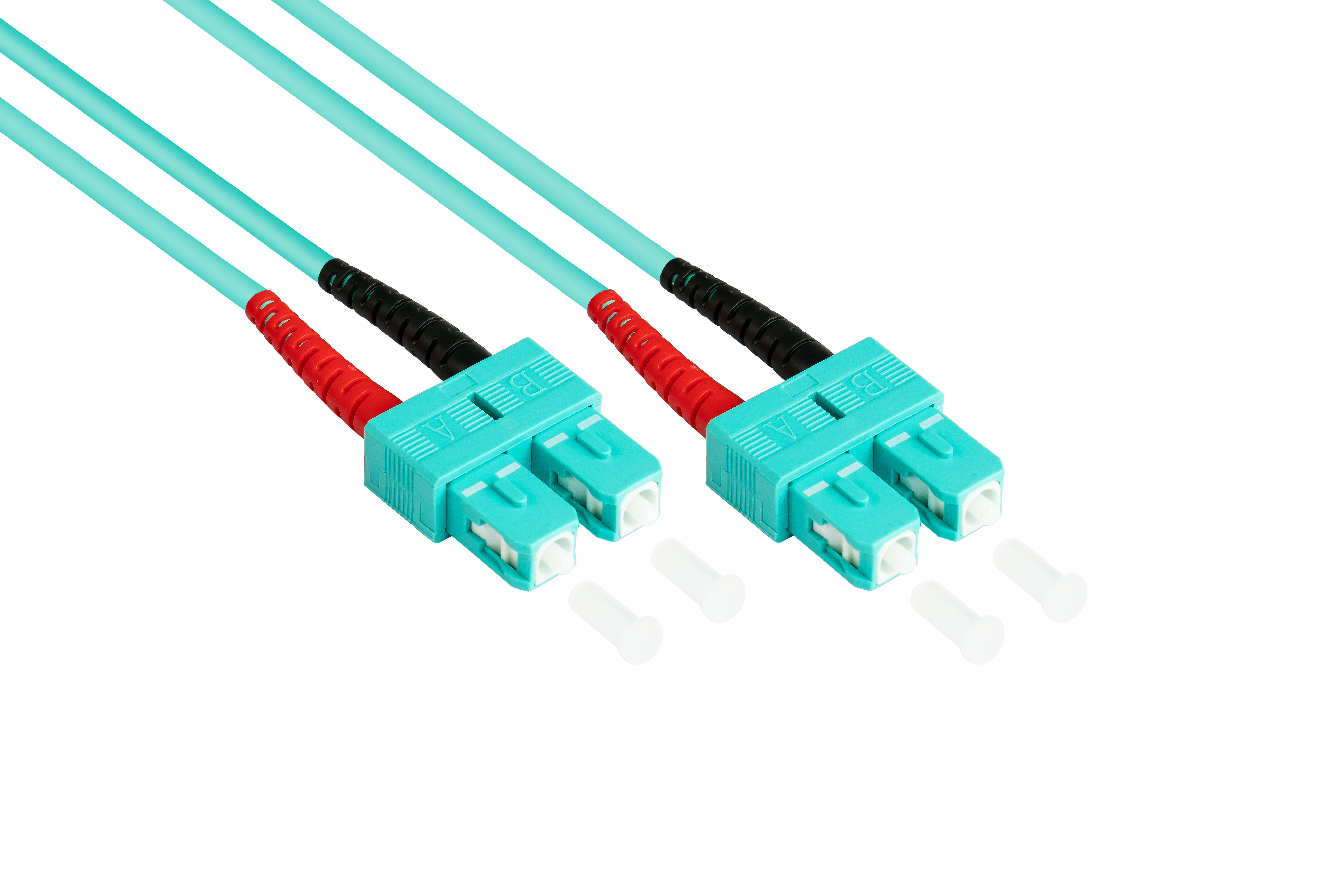 GOOD CONNECTIONS LWL Duplex Netzwerkkabel, m OM3 50/125) LSZH, Polarität, 1 austauschbare SC/SC, (Multimode