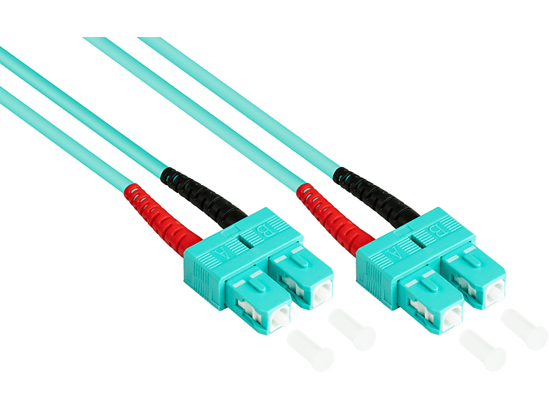 GOOD CONNECTIONS LWL Duplex Netzwerkkabel, m OM3 50/125) LSZH, Polarität, 1 austauschbare SC/SC, (Multimode