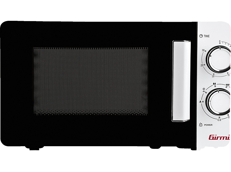 GIRMI FM0401 Grill & Mikrowellenherd, weiß (1150 Watt) | Elektrogrill