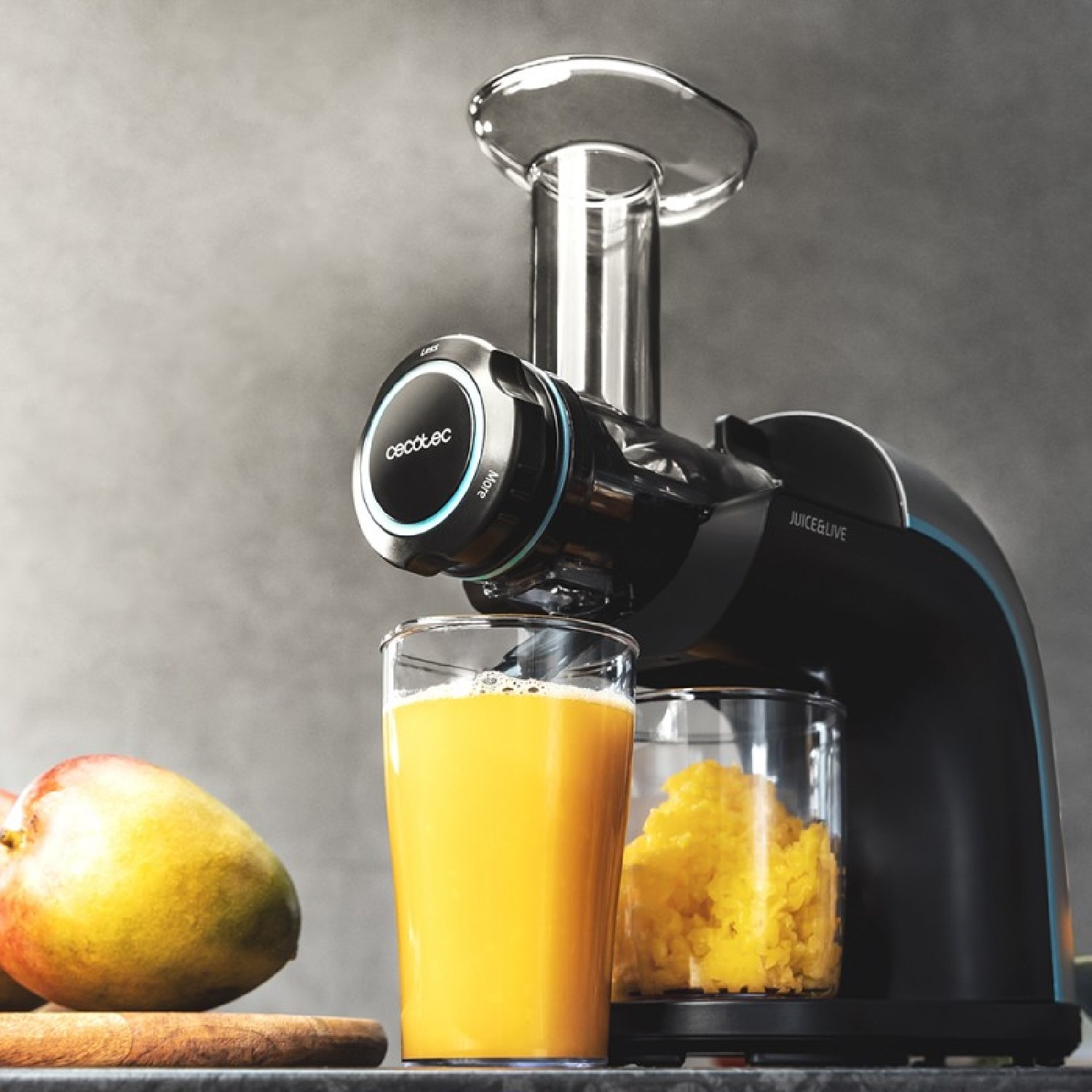 CECOTEC Juice&Live 2000 EasyClean Entsafter 150 Watt, Schwarz