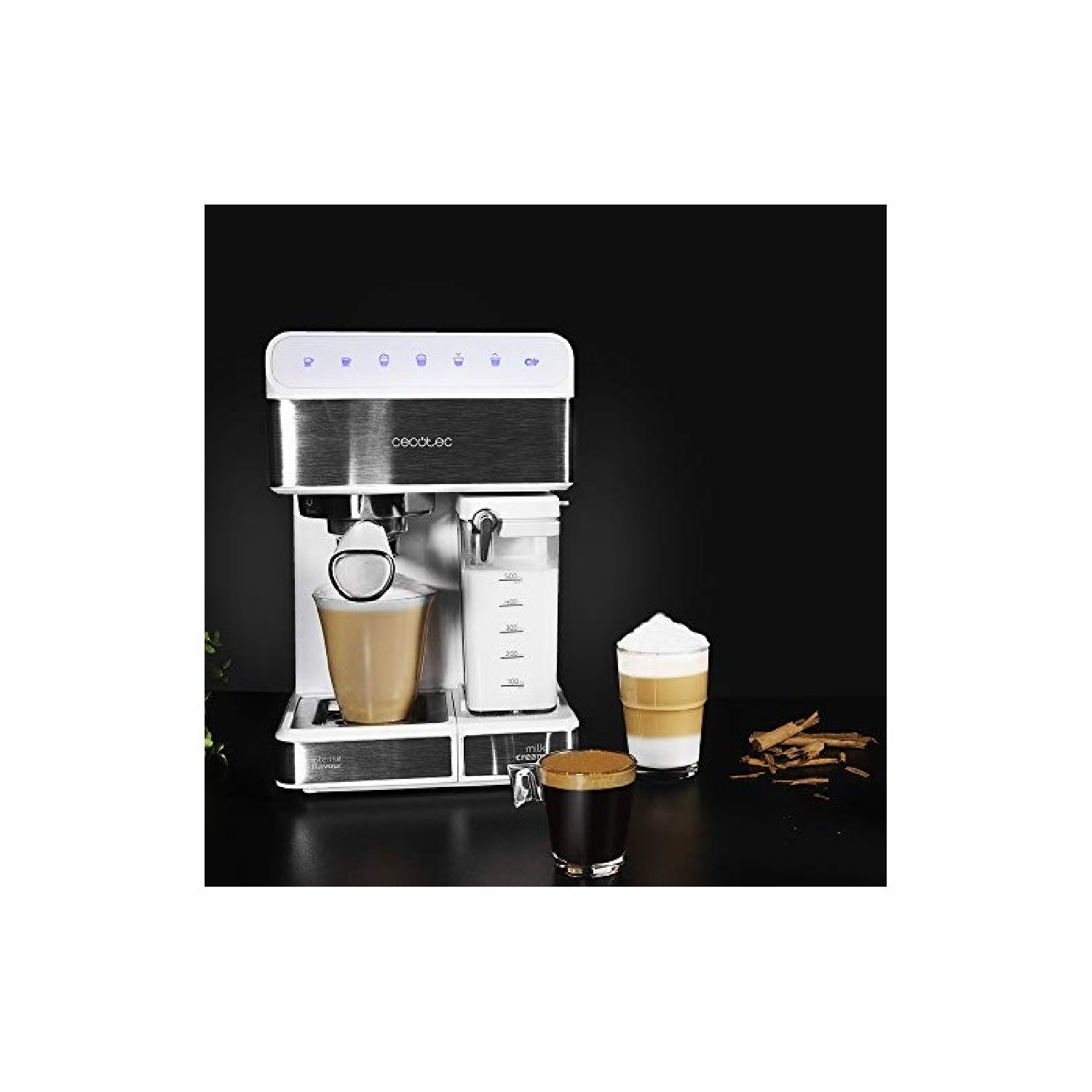 20 Touch Weiß Serie Instant-ccino CECOTEC Power Kaffeemaschine Bianca