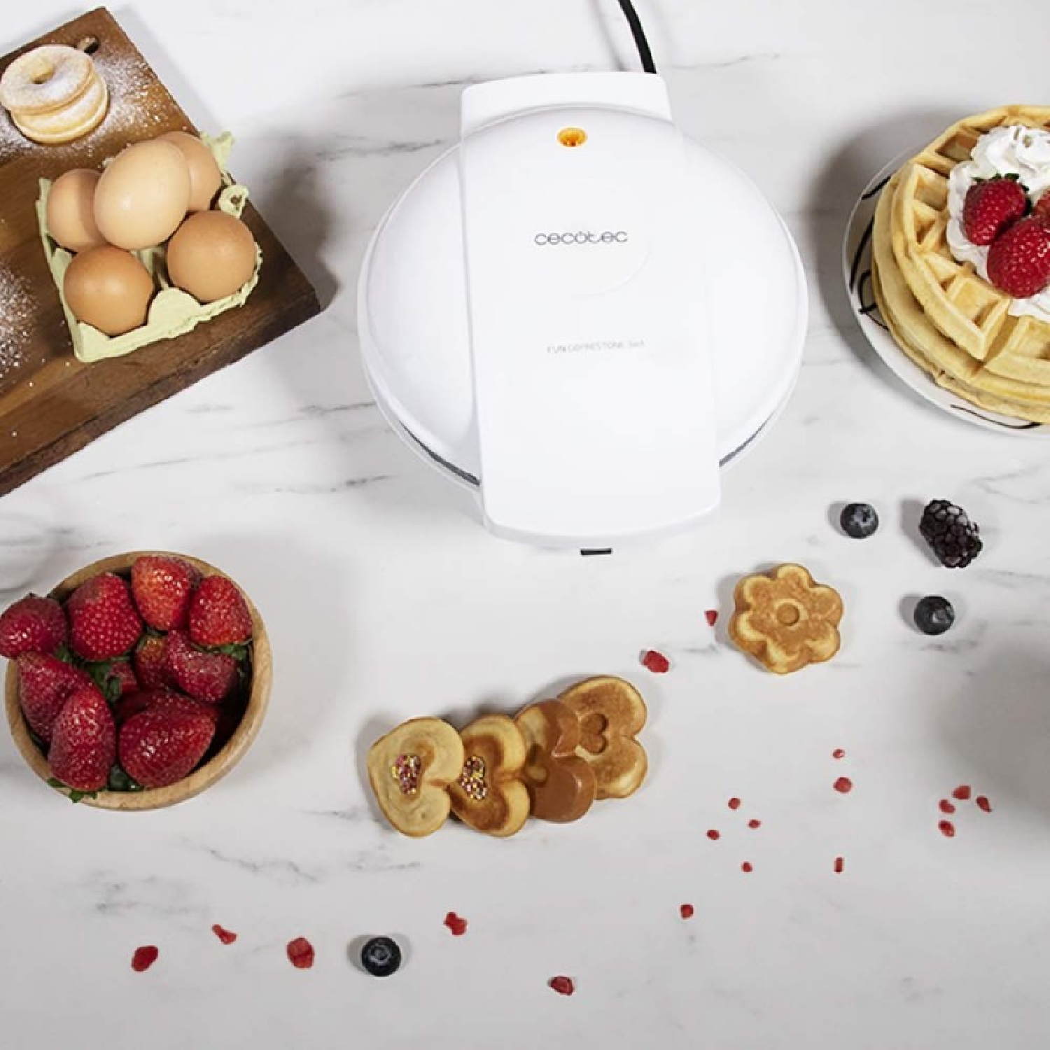 CECOTEC Fun Gofrestone 3in1 Waffeleisen