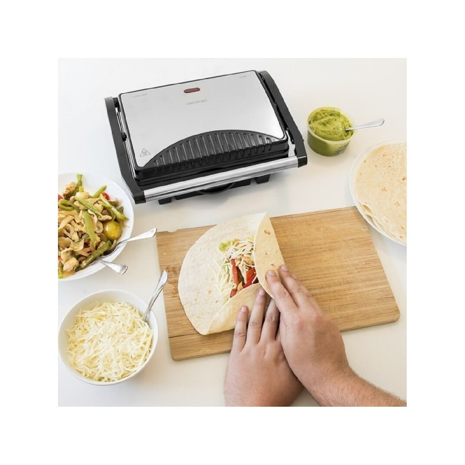 Grill CECOTEC 03023 Czarny, Stal