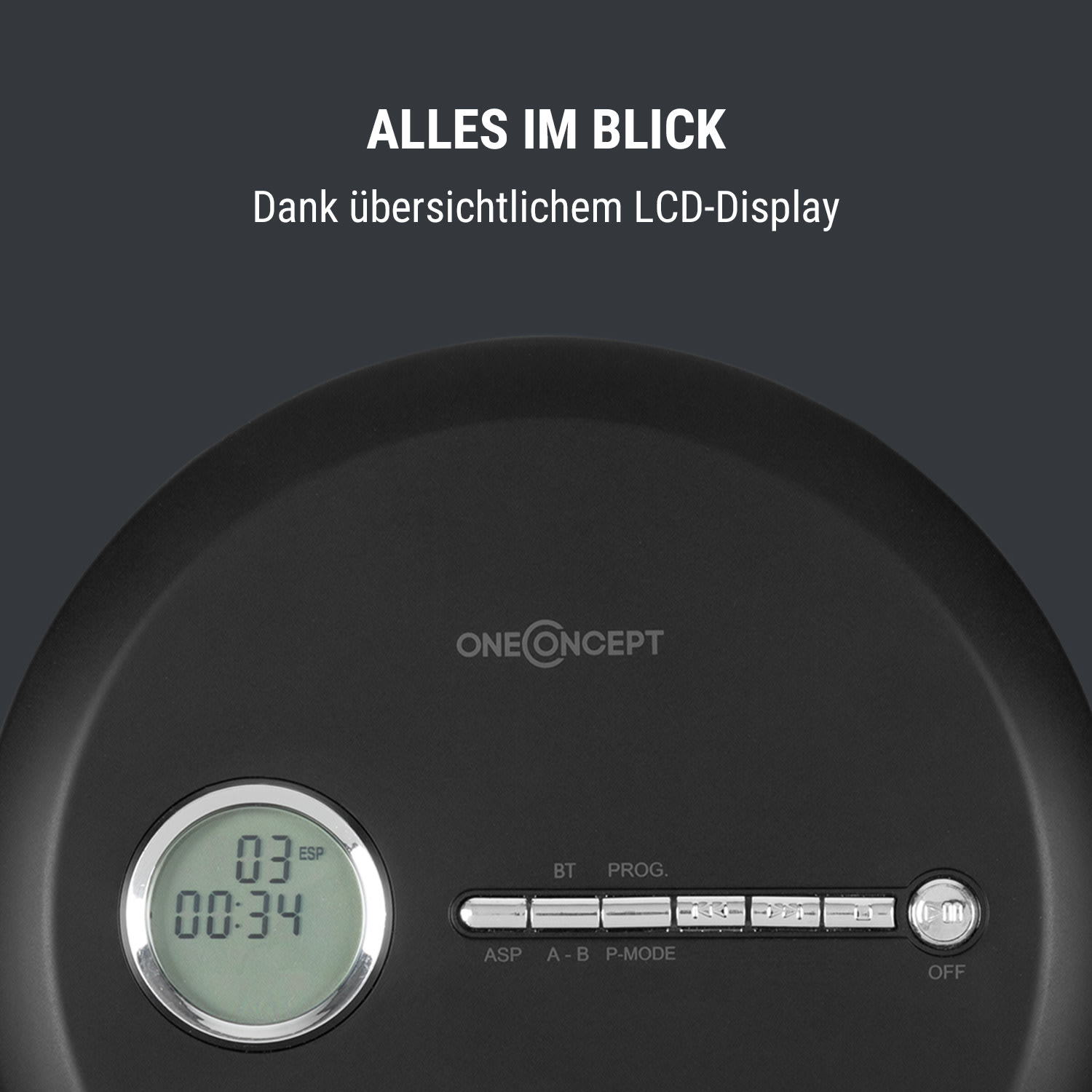 CDC CD-Player, Schwarz 100 BT ONECONCEPT