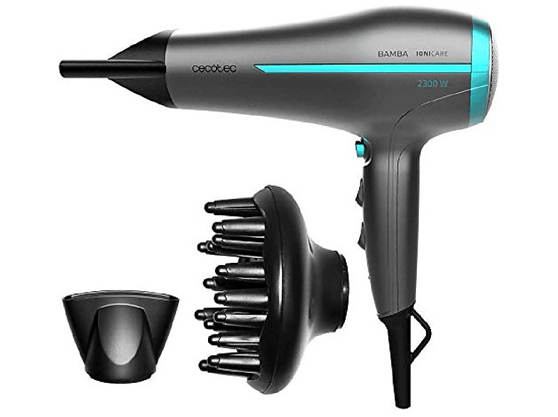 Watt) HairDryer (1950 Black 5200 Metallisch IoniCare CECOTEC Aura