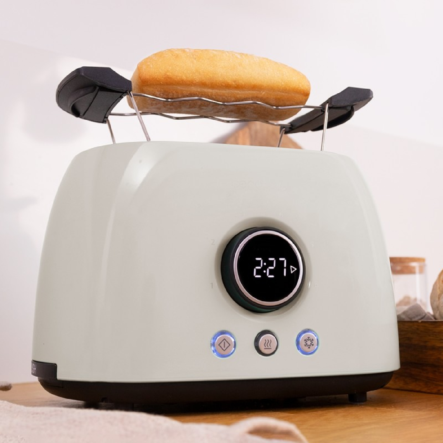 Toaster CECOTEC ClassicToast Schlitze: Beige Double 2) Watt, (800 Metallisch 8000