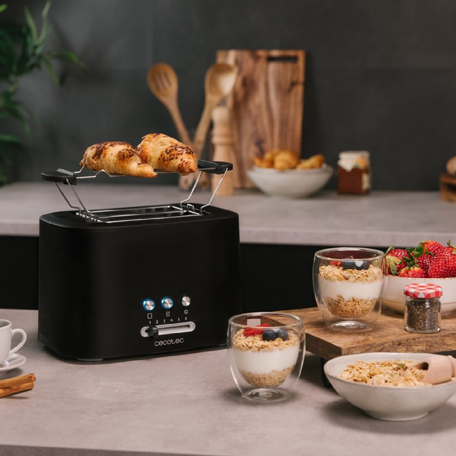 CECOTEC Toast&Taste 9000 Double Toaster Black
