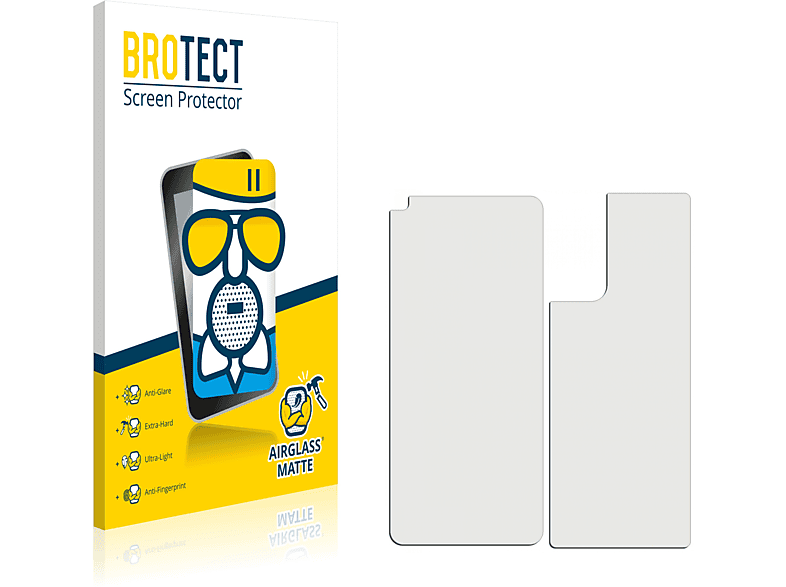 BROTECT Airglass matte 2 (Vorder + OnePlus Rückseite)) Nord Schutzfolie(für 5G