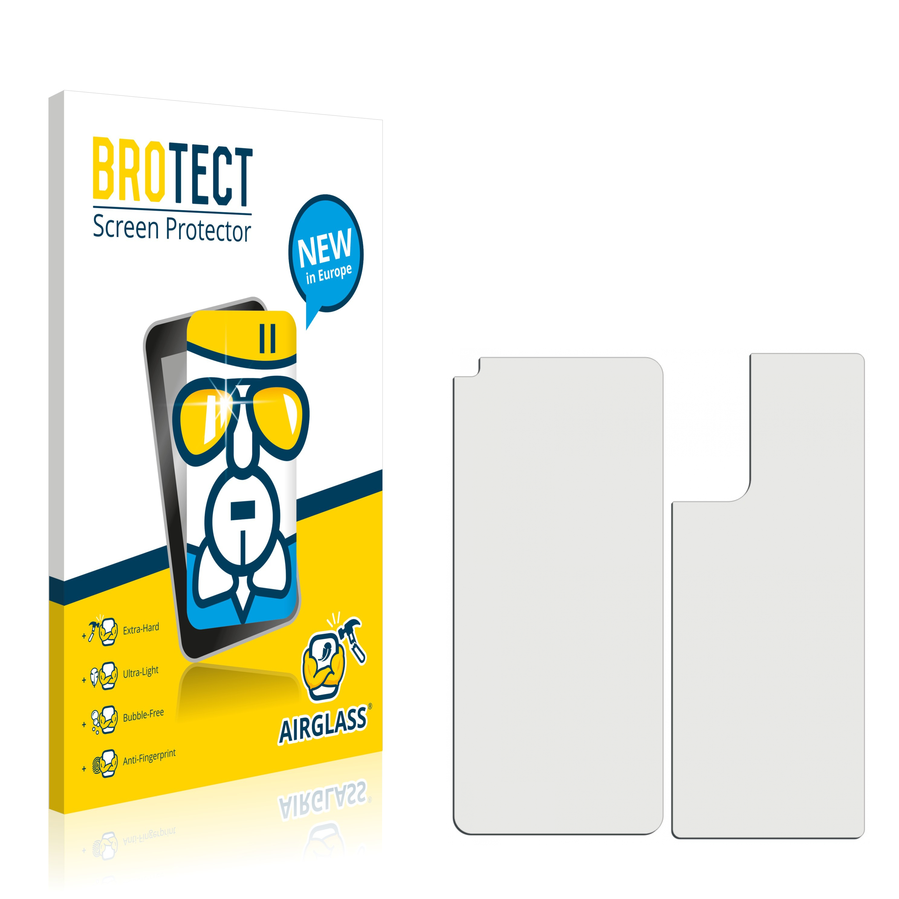 BROTECT Airglass klare Schutzfolie(für OnePlus (Vorder 5G Nord 2 Rückseite)) 