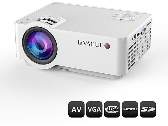 Proyector - LA VAGUE LV-HD320, 1.920 x 1.080 Pixel, 30000 h, HD, blanco