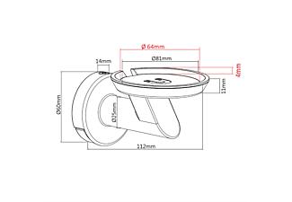 2kg Tragfähigkeit Wandhalterung für Smart Speaker 
