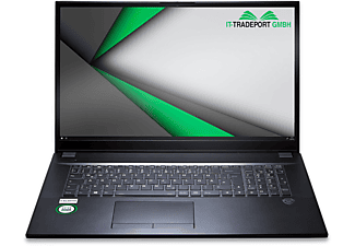 IT-TRADEPORT JodaBook D17, fertig eingerichtet, Office 2019 Pro, Notebook mit 17,3 Zoll Display,  Prozessor, 64 GB RAM, 250 GB SSD, Intel UHD Graphics, Schwarz