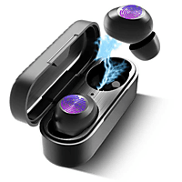 M2-TEC Kopfhörer, In-ear Bluetooth Kopfhörer Bluetooth Schwarz
