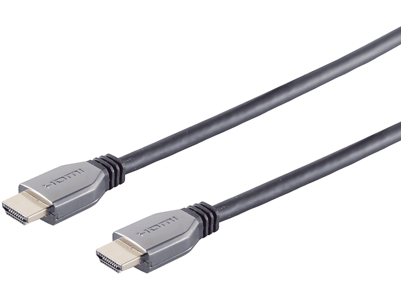 KABELBUDE Ultra HDMI Kabel, schwarz, HDMI Kabel 3m 10K, Metall