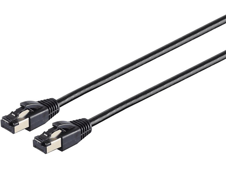 S/CONN MAXIMUM CONNECTIVITY Patchkabel cat 8.1 F/FTP PIMF LSZH schwarz 7,5m, Patchkabel RJ45, 7,50 m