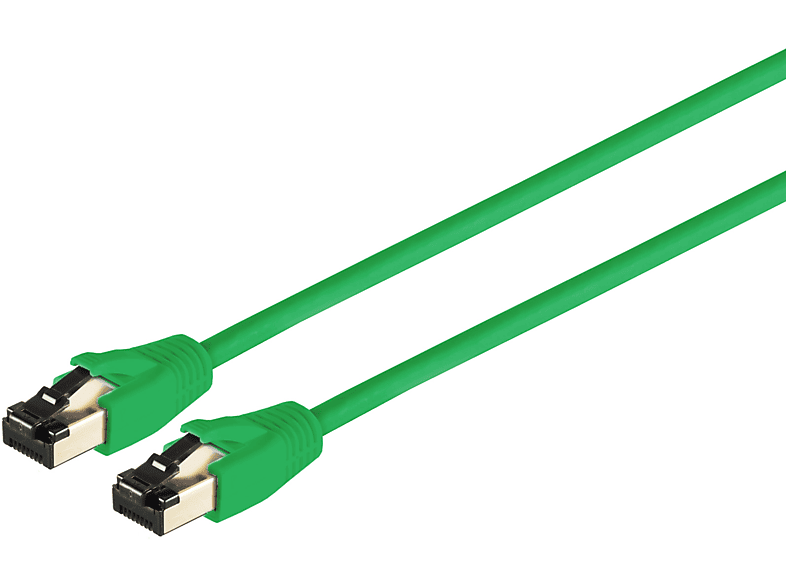 S/CONN MAXIMUM CONNECTIVITY Patchkabel cat 8.1 F/FTP PIMF LSZH grün 3,0m, Patchkabel RJ45, 3 m