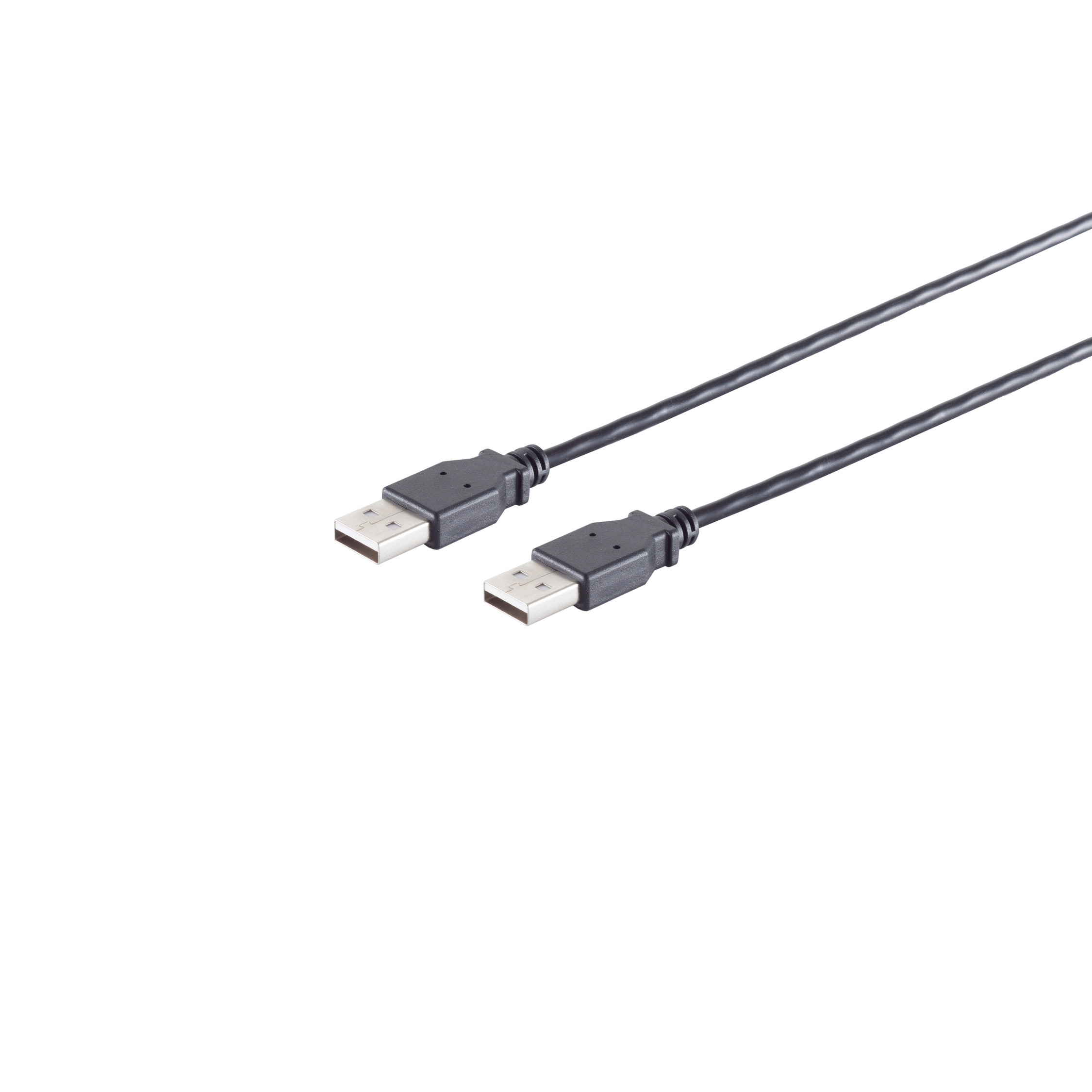 S/CONN MAXIMUM schwarz, Kabel Verbindungskabel, 2.0, 0,5m USB-A CONNECTIVITY USB