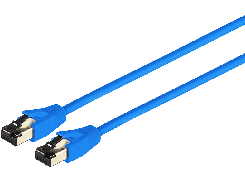 S/CONN MAXIMUM CONNECTIVITY cat Patchkabel 7,50 7,5m, RJ45, PIMF LSZH 8.1 F/FTP blau Patchkabel m