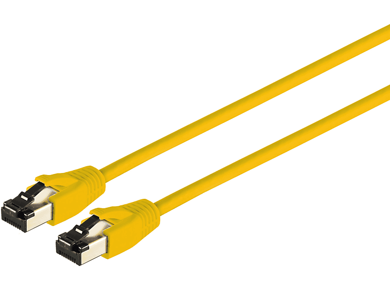 S/CONN MAXIMUM CONNECTIVITY Patchkabel cat 8.1 F/FTP PIMF LSZH gelb 3,0m, Patchkabel RJ45, 3 m