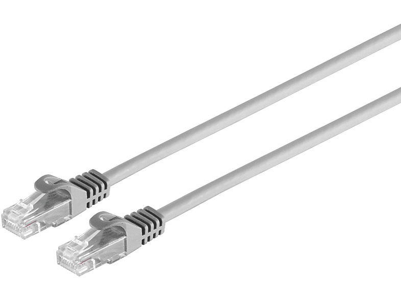 S/CONN MAXIMUM CONNECTIVITY RJ45 Patchkabel CAT 7 Rohkabel U/UTP grau 0,5m, Patchkabel RJ45, 0,50 m