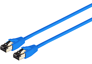 S/CONN MAXIMUM CONNECTIVITY Patchkabel cat 8.1 F/FTP PIMF LSZH blau 0,25m, Patchkabel, 0,25 m