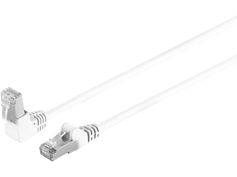 S/CONN MAXIMUM CONNECTIVITY Kabel cat 6 S/FTP PIMF Winkel-gerade weiß 7,5m, Patchkabel RJ45, 7,50 m